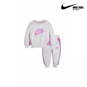 매장정품 나이키 FT 컬러블럭 맨투맨 세트 연그레이 3-7세 A261ST197P 263937