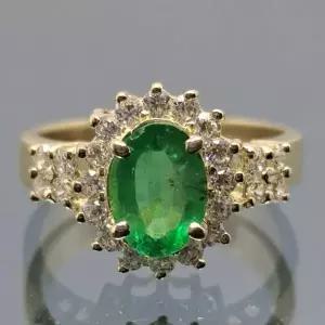 천연에메랄드반지(14k 3.6g 올다이아 JS-A2409)