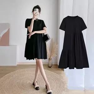 라운드 하프 셔링 원피스 (HSJ-WFFJZWC)