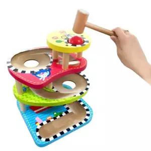 유아 아동 집중력 공간 감각 발달 원목 망치 놀이