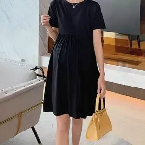 라운드 시원한 하프 셔링 디테일 스타일링 원피스 (HSJ-WFCF414)