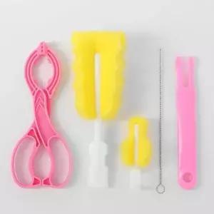 TBZ 주방필수품 젖병집게 병솔 4종세트 유리병솔 설거지솔