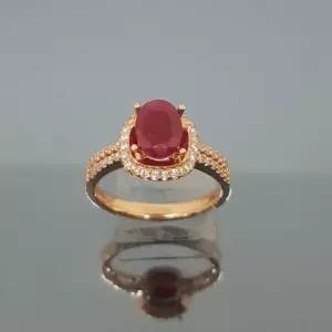 천연루비반지(광택칼라굳/로즈골드 4.2g/H)