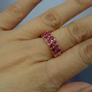 천연루비쌍지/2.5mm 10개/핑크골드 5.6g