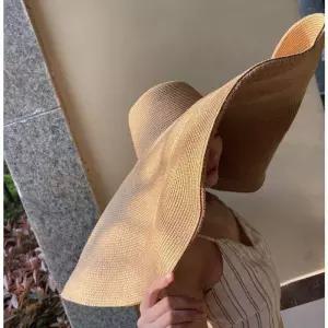 버킷햇 스트로햇 넓은 챙 밀짚모자 여름 와이드 자외선차단