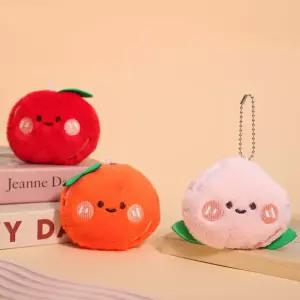 과일 인형키링 오렌지 사과 인형 복숭아 백참 인형뽑기 스마일 3종