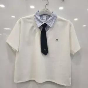 애플핑크 HC07 넥타이 셔츠 레이어드 반팔티 넥타이 셔츠 레이어드 반팔티 APK8A365GS