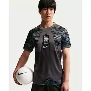 [나이키]대한민국 2026 스타디움 골키퍼 남성 드라이 핏 축구 반팔 저지 - 블랙미디엄 애쉬화이트 IR0920