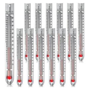 Mar.Science 온도계, V자형 이중 눈금 12팩, 수은이 없는 학교, 실험실 및 가정 실험용