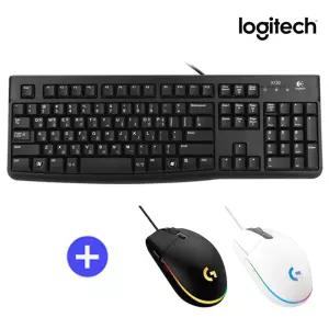 로지텍 코리아 K120 유선 키보드 + G102 IC 벌크 유선 마우스 세트 한글자판