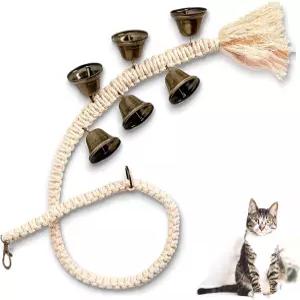 강아지를 위한 라우드 링거 하우스 훈련 도구가 있는 배변 개 벨 매달기 CHICTry 베이지 원 사이즈