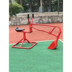 놀이터 포크레인 고정 타는 장난감 굴삭기 야외 놀이