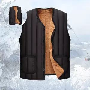 누빔베스트 브이넥 정장 융털 조끼