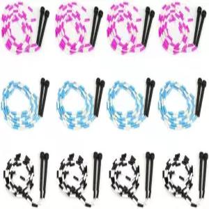 줄넘기 12팩 핑크 블루 블랙 화이트 운동용 성인 및 운동선수를 위한 야외 가족 재미있는 장난감 게임