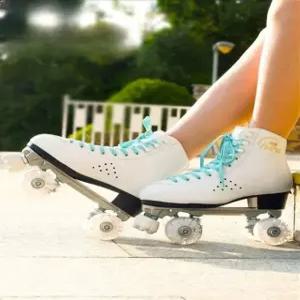 휠 신발 바퀴달린 롤러 스케이트 부츠 블랙 인라인 슈즈 운동 롤링