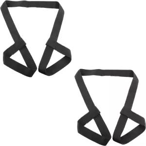 WHYHKJ 2pcs 롤러 스케이트 줄 블랙 조절 가능한 스키 부츠 캐리어 스트랩 스 스노보드 어깨 슬링 요가