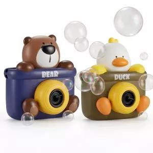 멜로디 곰돌이 오리 카메라 자동 비누방울 버블건 주문선택