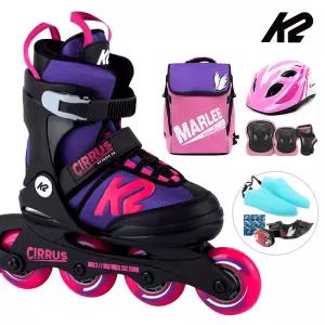 K2 인라인 스케이트 시러스 걸+가방+헬멧+보호대 아동 어린이 유아 인라인스케이트 신발항균건조기 휠커버