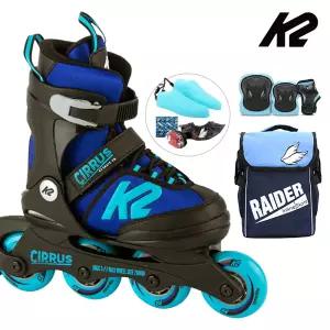 K2 인라인 스케이트 시러스 보이+가방+보호대 아동 어린이 유아 인라인스케이트 신발항균건조기 휠커버