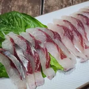 남해안 제철 보리숭어 회 300g