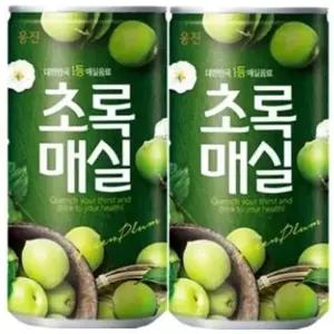 웅진 초록매실 180ml x (60캔)