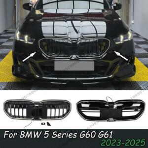 BMW 5 시리즈 G60 G61 i5 2023-2025 바디 키트 튜닝용 LED 라이트 그릴이 장착된 최고급 싱글 라인M60 스타