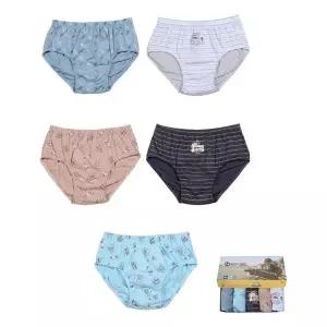 [하프클럽/]면 100％ 남아동 삼각팬티 5매입 부드러운 남성팬티