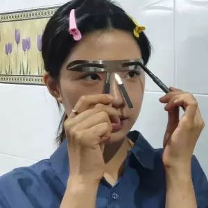 [에스에스_62]눈썹그리기 여자눈썹모양틀 가이드 산형