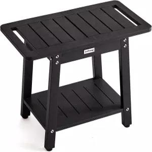 내부 샤워를 위한 라프루그 대형 의자 앉을 수 있는 폴리 목재 벤치 시트 선반이 HDPS 목욕 면도 다리용 발