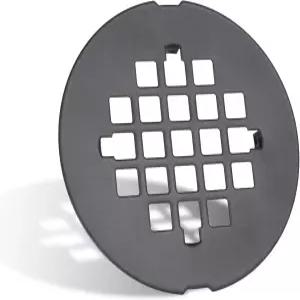 매트 블랙 스냅인 샤워 배수구 커버 41/4인치 원형 스테인리스 강판 교체 프리미엄 스트레이너 그리드