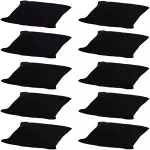 컬러셩 10피스 벨벳 작은 팔찌/시계 베개 주얼리 디스플레이블랙