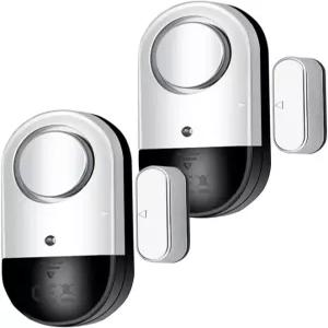 치매 환자 안전을 위한 120 DB 시끄러운 문과 창문 열기 알람 센서 2팩 집 수영장 캐비닛 비즈니스