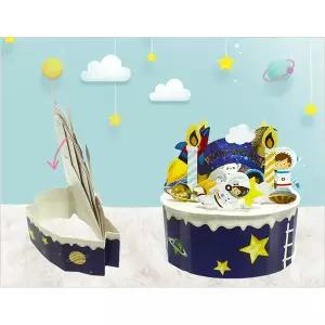 생일케이크 팝업카드 딸기 케이크 교구 재료 3D 02