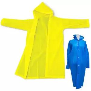 EVA 옐로우 우비 다회용 레인코트 우비 컬러 우의