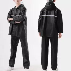 오토바이 배달원 우비 상하의 작업용 전신 비옷 우의