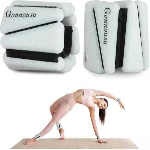 여성과 남성을 위한 조절 가능한 착용형 손목 체중 발목 강화된 훈련을 2개 세트각각 1파운드 요가 댄스