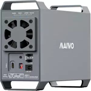 냉각 팬이 2.5/3.5 SATA 드라이브용 MAIWO 듀얼 베이 RAID 인 48 용량 확장용 USB-C 3 4개의 모드