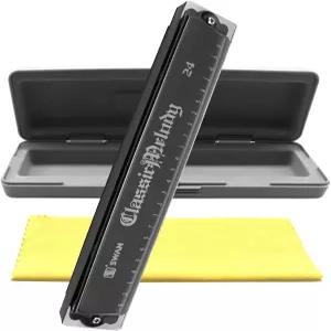 하모니카 마우스 오르간 시니어 공연 아르모니카 하프 키 오브 C 24홀 폴리포닉 블루스 프로페셔널 악기