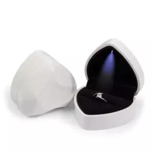 반지 케이스 하트 프로포즈 선물 포장 보관 LED oQu4+2rVA