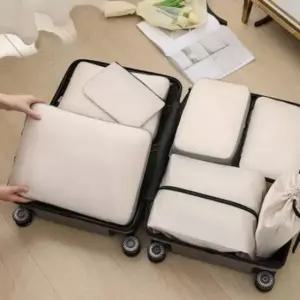 [생활] 여행용 정리 파우치 의류 수납팩 세트 압축 7종