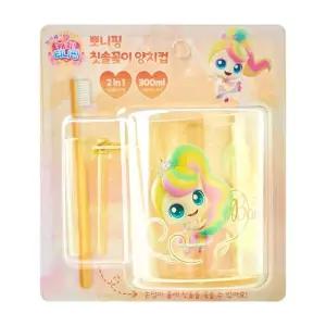 프린세스 캐릭터 여자 유아 캐치티니핑 칫솔꽂이 양치컵 뽀니핑 욕실컵 없는 위생