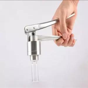 포장 캡핑기 반자동 병 실링 바이알 약병 압착 공압 라벨링 스티커 헤드 충전