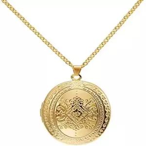 컬러풀 블링 로켓 그림 펜던트 목걸이 빈티지 각인 꽃 엠파스틱 조각 패턴 타원형 원형 하트