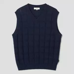 빈폴 25SS 그리드 체크 베스트 - 네이비(BC5351C03R) 143662