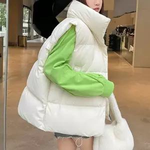 조끼패딩 데일리 오버핏 여성 베이직 베스트 WS-JP21