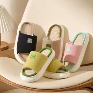 린넨 슬리퍼 실내화 사계절 층간소음 방지_24923474