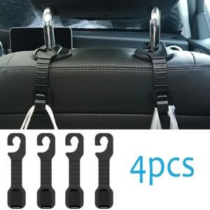 공용 카시트 백 후크 헤드레스트 행거, 가방 파우치 의류 보관 홀더, 자동차 액세서리