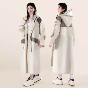 오버핏 롱 레인코트 예쁜 비옷 코트형 전신 패션 우비