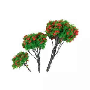 빨강꽃 나무모형 집모형만들기