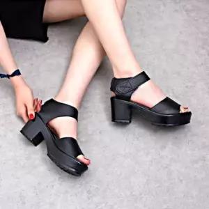 인기상품 여성화 스트랩 찍찍이 통굽샌들 패션슈즈 [W94E1F8_260408]